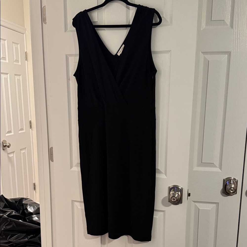 Calvin Klein Elegant Black Sleeveless Dress
